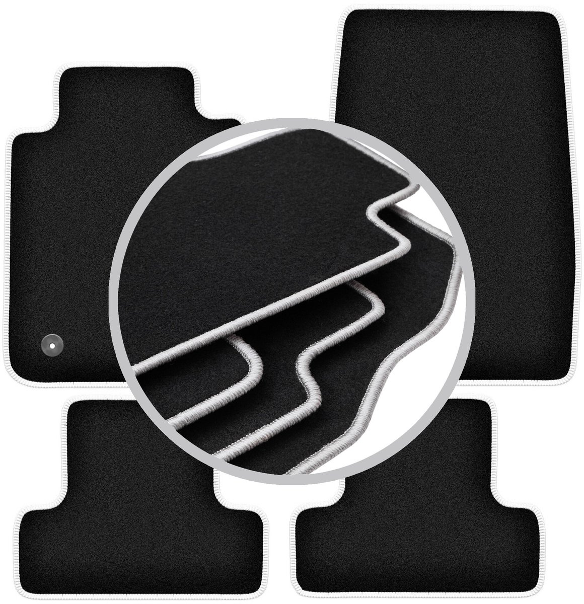 CARLUX-SILVER automatten voor: Ford Mustang MK6 coupé (2014-)