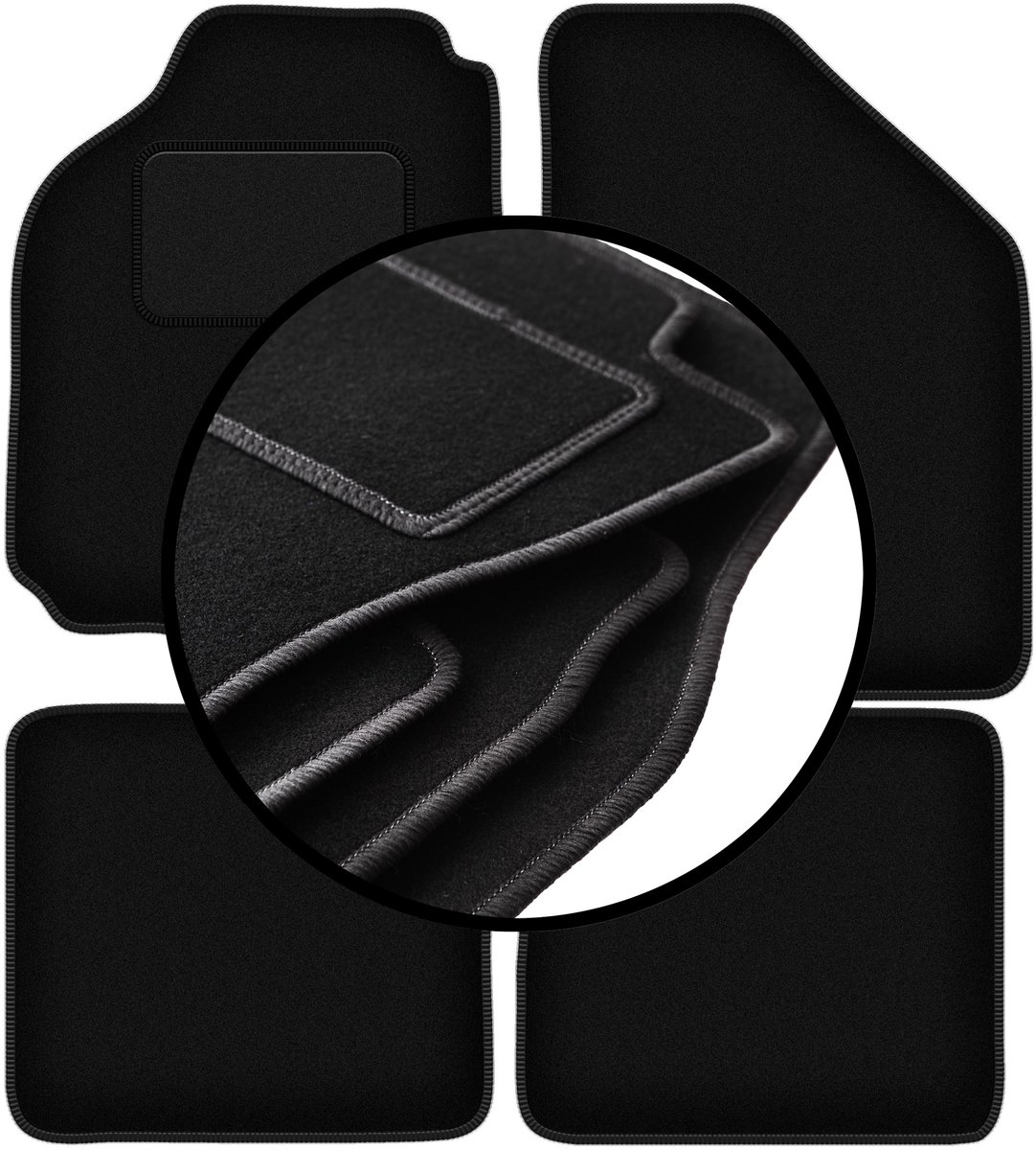 Complete set veloursmatten voor: Fiat Bravo hatchback (1995-2001)