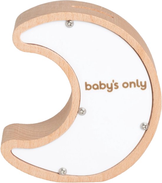 Baby's Only Nachtlampje Maan Wonder - Nachtlampje Babykamer - Lampje met USB-aansluiting - Gemaakt van hout met het FSC keurmerk - Met slaapmuziek van Baby's Only — afbeelding 4