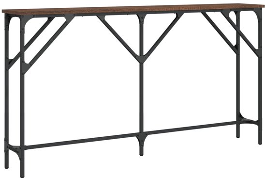 vidaXL Wandtafel 110x30x75 cm massief mangohout, bijzettafel, woonkamertafel, halkastje, console tafel, gangkastje, haltafeltje, gangtafeltje