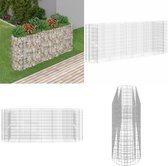 vidaXL Gabion plantenbak verhoogd 260x50x100 cm gegalvaniseerd ijzer - Verhoogde Plantenbak - Verhoogde Plantenbakken - Plantenbak - Bloembak