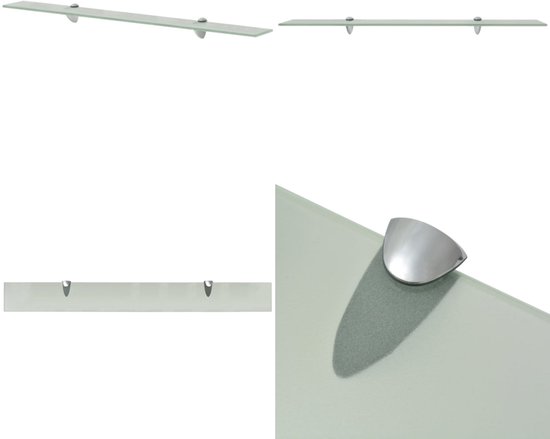 Étagère flottante vidaXL 90 x 10 cm en verre 8 mm - Étagère flottante - Planches flottantes - Étagère murale - Étagères murales