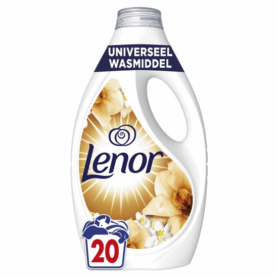 Lenor Vloeibaar Wasmiddel Amber & Orchidee 20 Wasbeurten - 900 ml