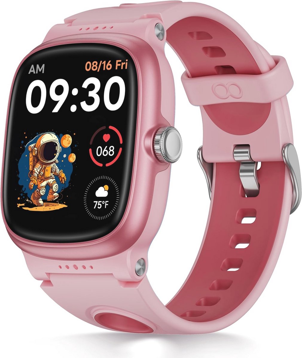 Slimme Horloge voor Jongens en Meisjes - Fitness Tracker met 19 Sportmodi, Hartslagmeting en Slaapmonitor - Ideaal Kindercadeau voor Tieners