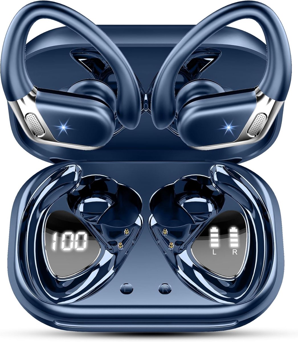 Draadloze Oordopjes met HiFi Geluid en Ruisonderdrukking – IPX7 Waterdichte Wireless Earbuds met 50 uur Batterijduur