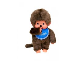 Monchhichi Jongen met Blauwe Slab 20 cm