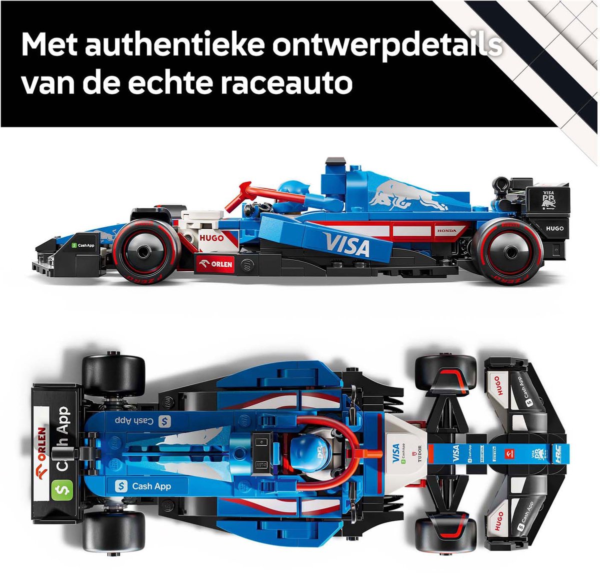 LEGO Speed Champions Visa Cash App RB VCARB 01 F1 racewagen Set - 77246 — afbeelding 5