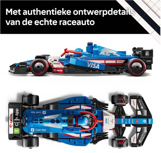 LEGO Speed Champions Visa Cash App RB VCARB 01 F1 Racewagen