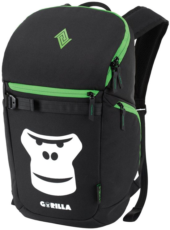 Nitro Scrambler, Businessrugzak met Roll-Top en gewatteerd 15 Wide Laptopvak, Urban Mobility Rugzak, Boodschappenrugzak, dagrugzak, Tough Black, 28 L