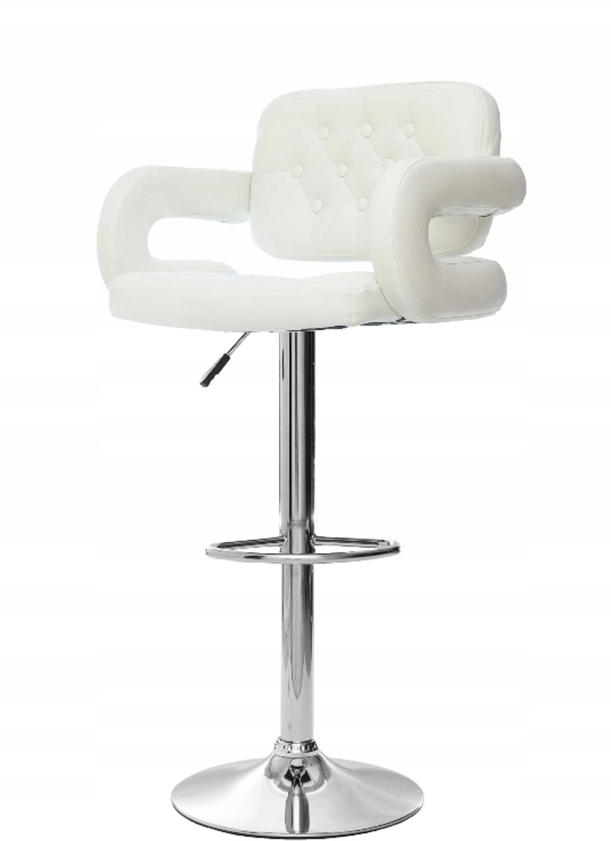 Vinci verstelbare hocker wit Eco