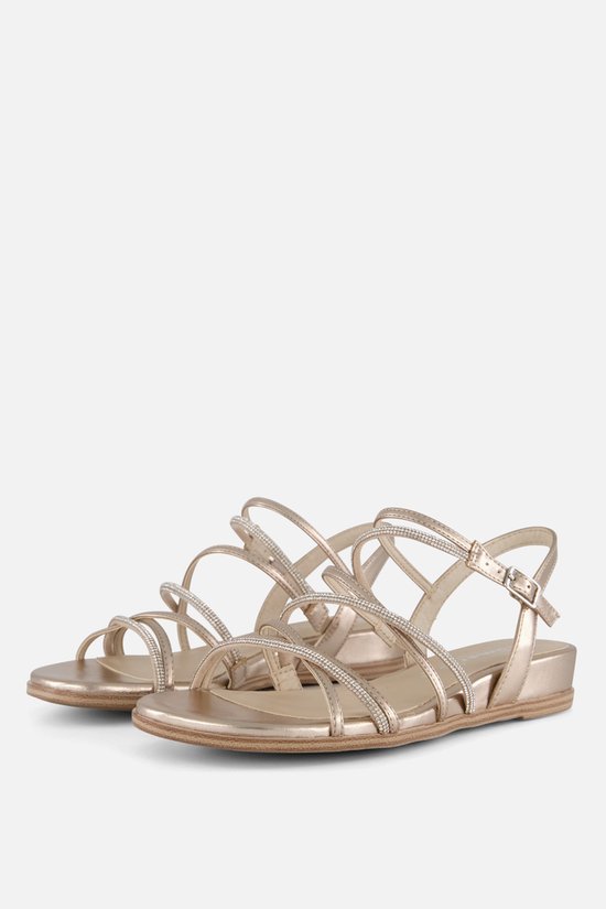 Tamaris Sandalen goud Textiel - Dames - Maat 39