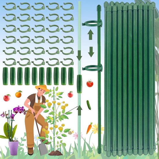 WEINGURKENPFEFFER PFLANZENHAKEN HAKEN Tomatenhaken 10 Stück Garten