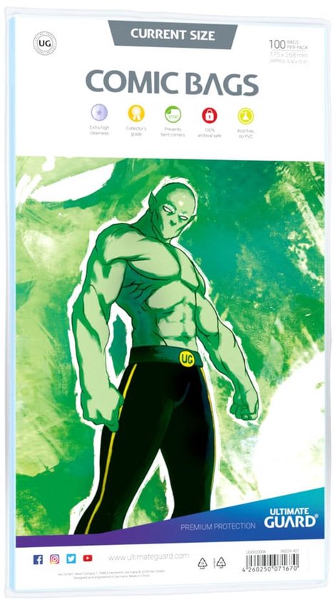 Ultimate Guard Ultimate Guard Comic Bags Standard (100) - Current Size Comics storage & Protection