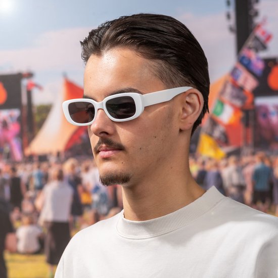 Freaky Glasses - Zonnebril classic model - Festival bril - Techno - Rave glasses - Heren - Dames - Wit van Freaky Glasses — afbeelding 3