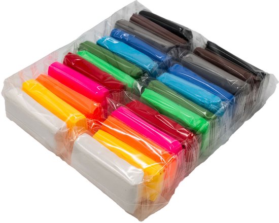 24 Kleuren Luchtdrogende Klei voor Creatieve Projecten, Doe-het-zelf