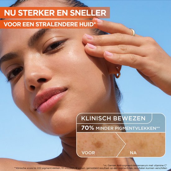 Garnier Vitamine C+* Glow Booster Serum - Serum Vitamine C* - Voor een stralendere huid - Met Niacinamide, Vitamine C*, Salicylzuur en Melasyl - 30 ml
