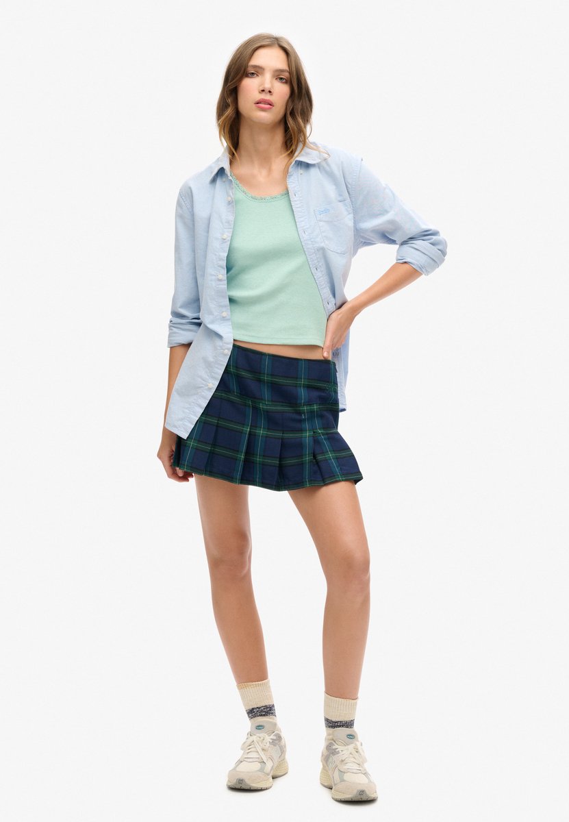 Superdry Geruite minirok met plooien Dames Rokken Stanton Check