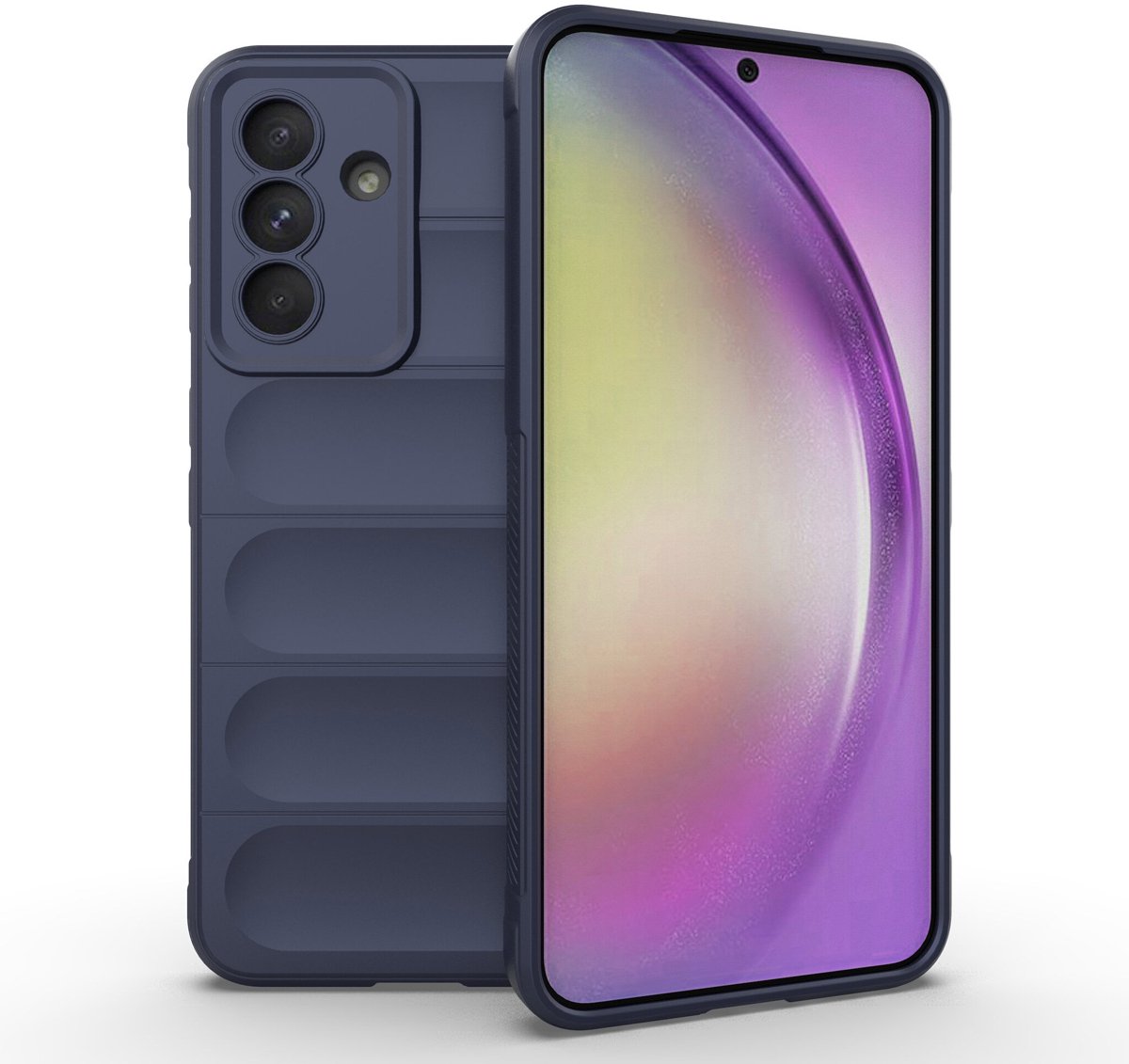 Multimedia & Accessoires AeroGrip FlexShield TPU Back Cover Case Hoesje geschikt voor Samsung Galaxy A16 – Donkerblauw – Flexibele Plastic – Zachte Case