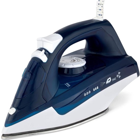 Zylo® Strijkijzer Draadloos - Strijkijzer - Stomer Kleding - Wit - 14cm x 28cm x 12cm
