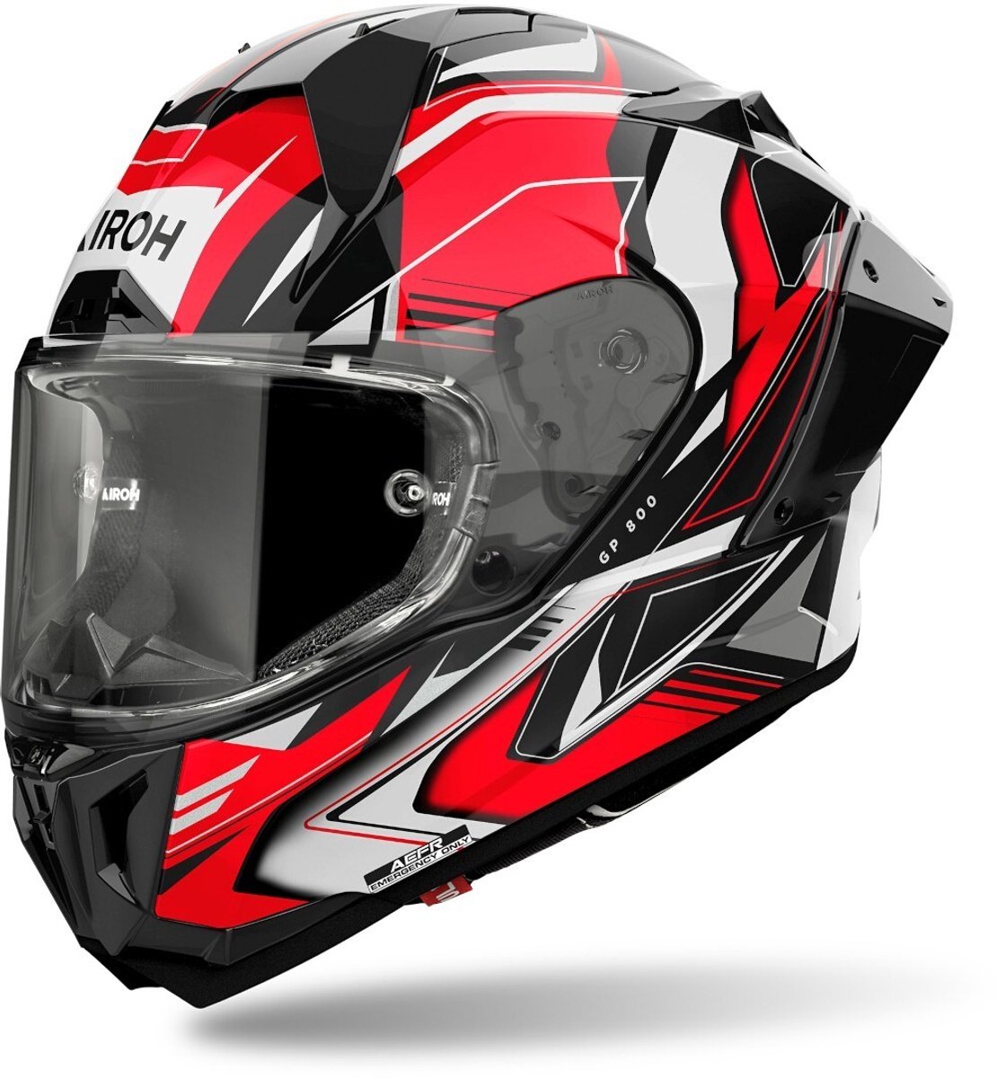Airoh GP 800 Must Rood Gloss Integraalhelm - Maat XL - Helm