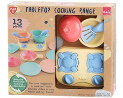 Play à la cuisinière de table avec Accessoires de vêtements pour bébé Playset, 13 pièces.