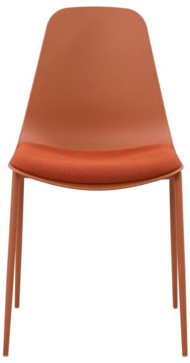 Set van 4 terracotta tuinstoelen van polypropyleen en metaal - NEGERI van MYLIA.