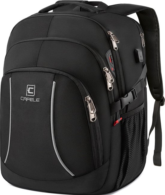 Laptoprugzak 17,3 inch met geïsoleerd lunchcompartiment en USB-poort Laptoprugzak 17,3 inch met geïsoleerd lunchcompartiment en USB-poort