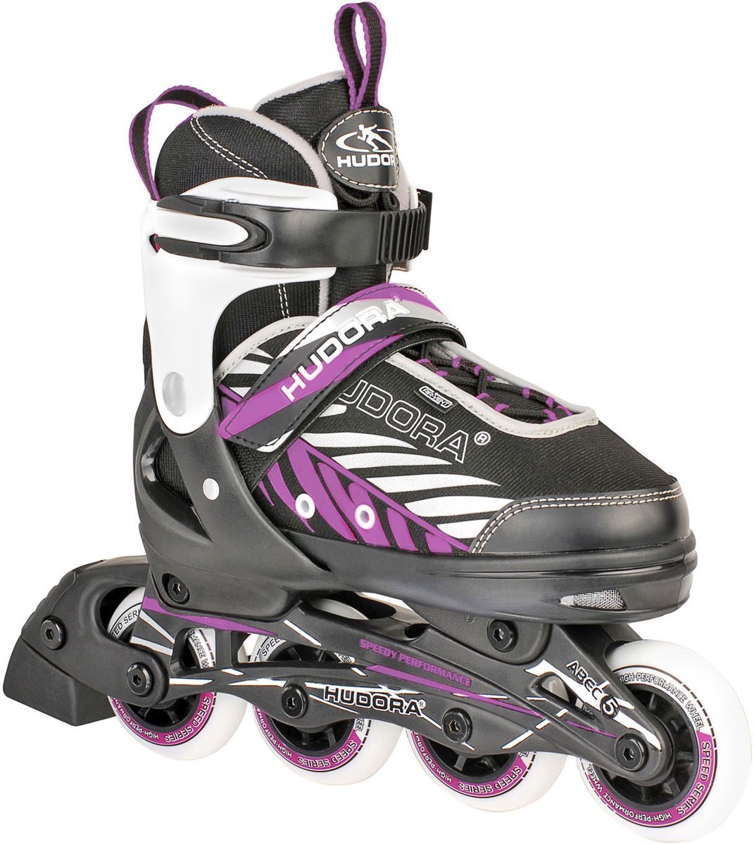 Hudora Inline Skates 37-40 Zwart/Roze
