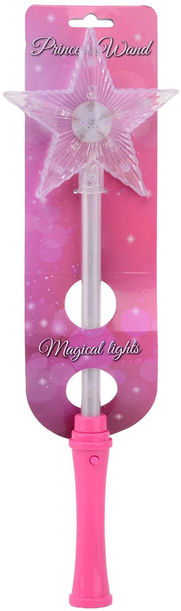 Johntoy Toverstaf Lichtgevend Junior 40 Cm Roze