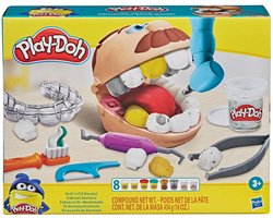 Play-Doh Top Tandarts Speelset - Boetseerklei - 8 Play-Doh potjes - Knutselen voor kinderen