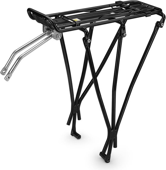 Voorkoffer 15KG capaciteitsrek Hoge sterkte fiets voorrek 2 Installatiemethoden met bevestigingsinrichting