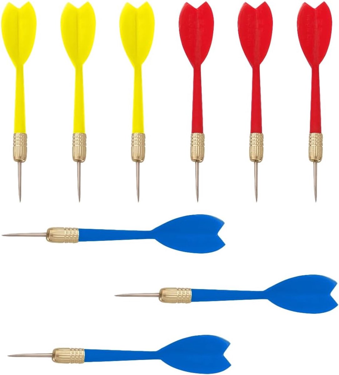 Dartpijlen set - 9 stuks - voor dartspellen - reservepijlen