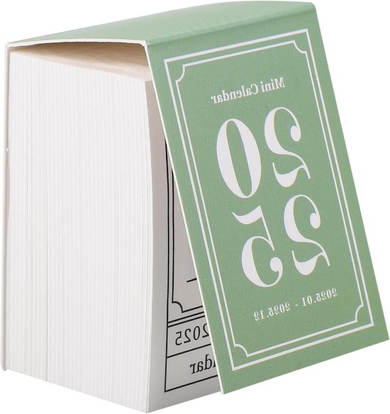 2026 Kalender voor op het bureau, staande tafelkalender 2025-2026