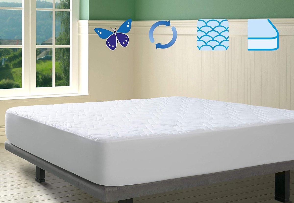 Ademende Matrashoes 100x190/200cm - Gewatteerd, Oeko-Tex Gecertificeerd, Perfecte Pasvorm