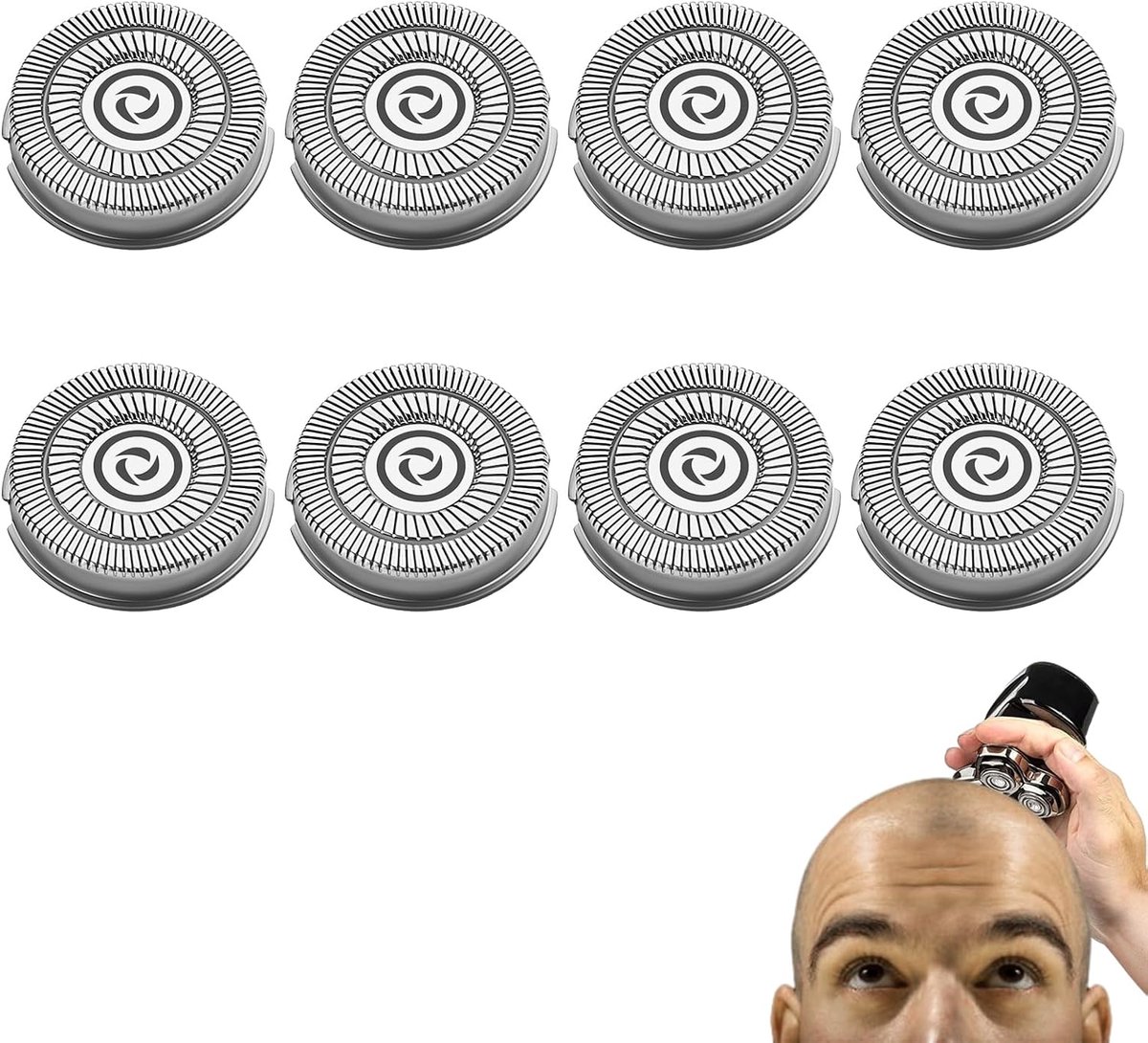 Reservekop voor elektrisch scheerapparaat - 8 stuks