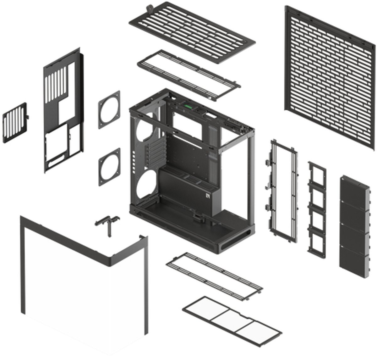 Havn Hs 420 Midi Tower Zwart behuizing - afbeelding 6