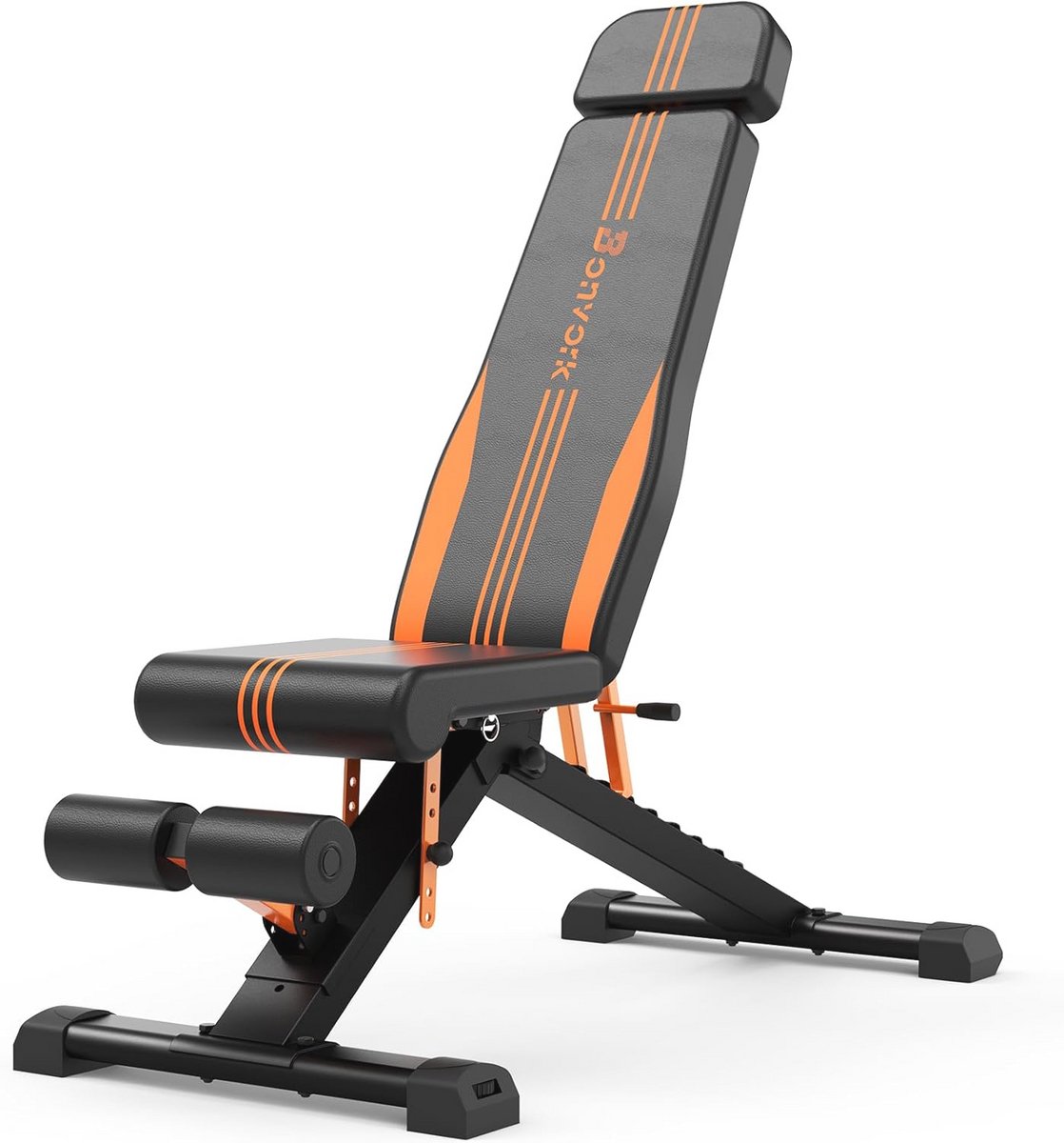 Verstelbare Halterbank voor Thuis Gym - Opvouwbare Workout Bank met Verlengde Rugleuning voor Krachttraining