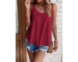 Tanktop dames zomer top sexy mouwloos T-shirt nieuw spaghetti cami bovenstuk zomermode shirt ronde hals blouses basic tops L