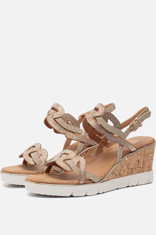 Tamaris Sandalen goud Synthetisch - Dames - Maat 38