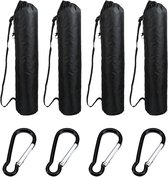 Lot 4 Sacs De Remplacement Pour Chaises Camping - Polyester, 109x23cm, Sangle Transport, Poches