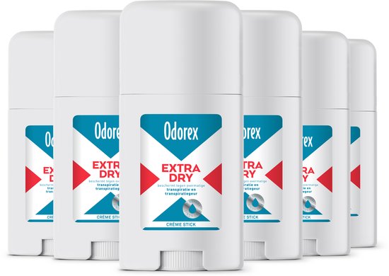 Odorex Extra Dry Anti-Transpirant Creme Stick - 6 x 40ml - Voordeelverpakking