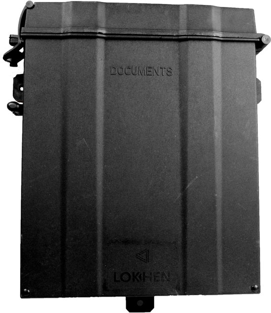 Porte-documents rectangulaire 318x367x67mm noir - Coffre à timon - Coffre à timon - Boîte à outils - Remorque à timon - Novio