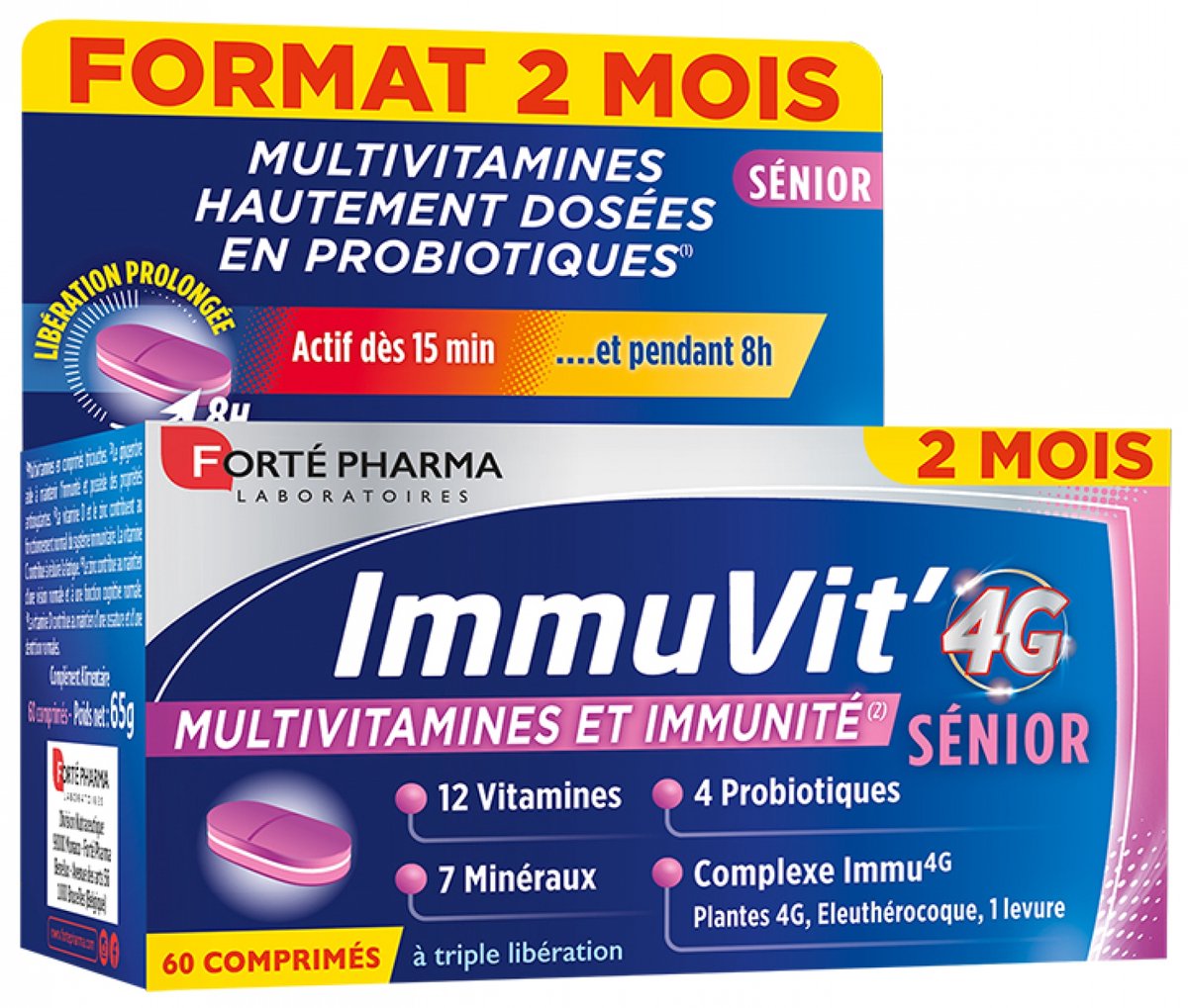 Forté Pharma ImmuVit' 4G Sénior 60 Tabletten