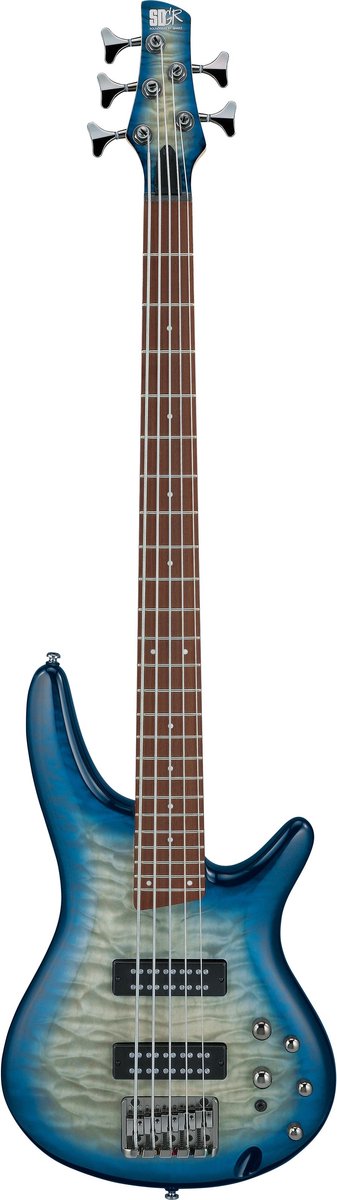 Ibanez Standard SR405EQM-SCB Stained Cosmic Blue Starburst - Elektrische basgitaar