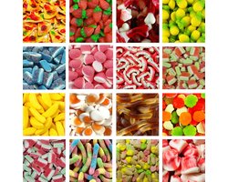 Mijn Snoepgoed - Halal Gemixte Snoep - 1 Kilo - Zoet Zuur - Gelatinevrij - Ramadan - Traktatie