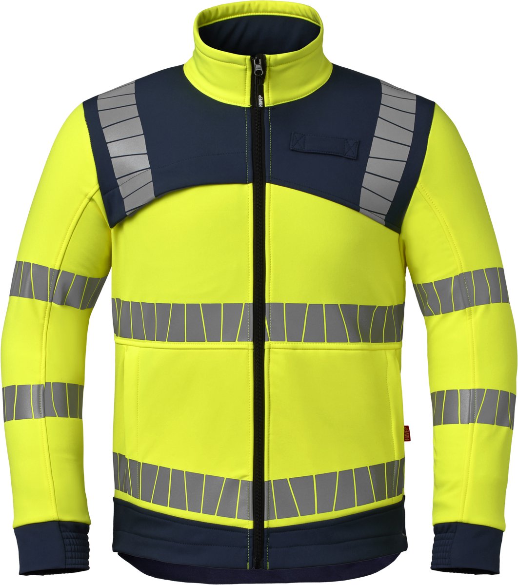 HAVEP Softshell High Vis 50413 - Fluo Geel/Indigo Blauw - XL