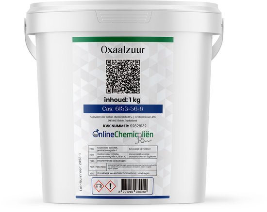 Foto: Online chemicali n oxaalzuur 1kg ontkalker antikalk goed voor 10 liter ontweringswater roestverwijderaar