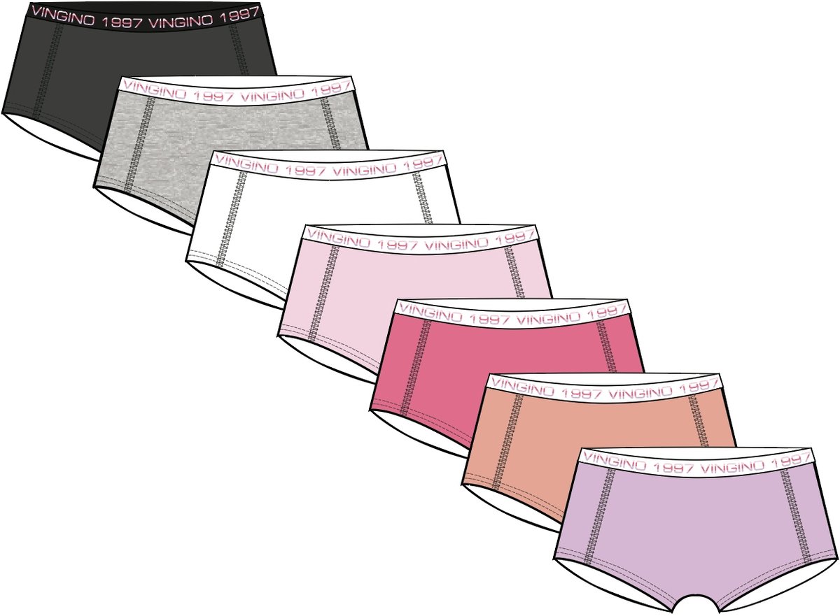 Vingino winter ondergoed meisjes - multi - Girls-boxer-7pack