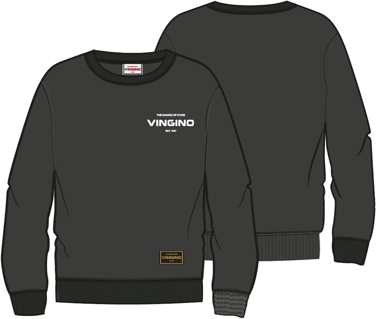 Vingino - Basic-crew - Jongens - Sweater