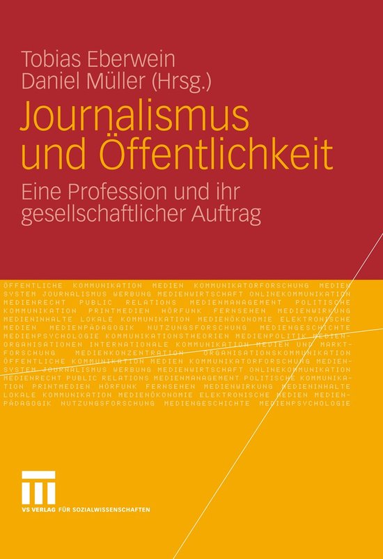 Journalismus und Öffentlichkeit - cover